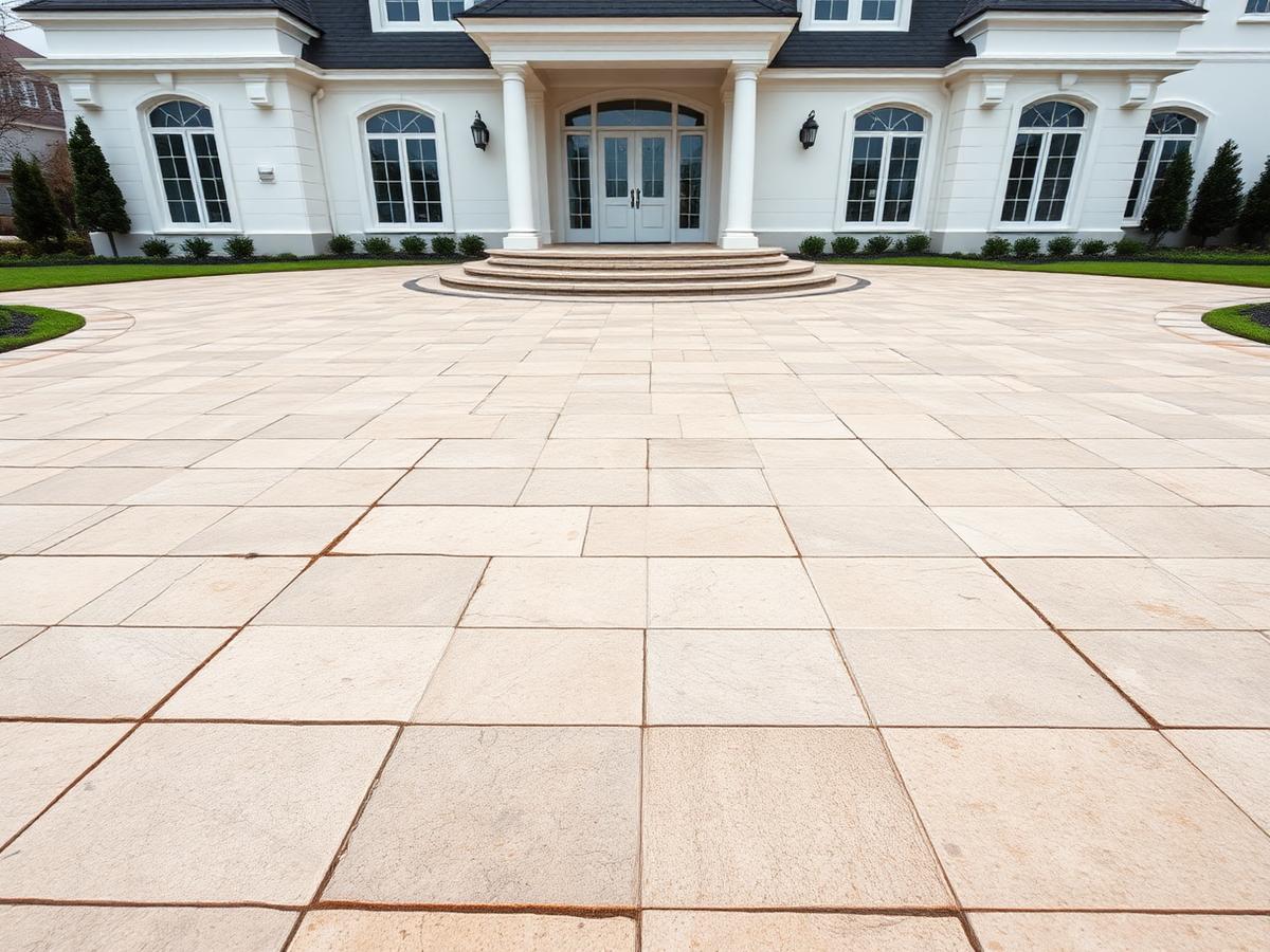 Paver Driveway — before