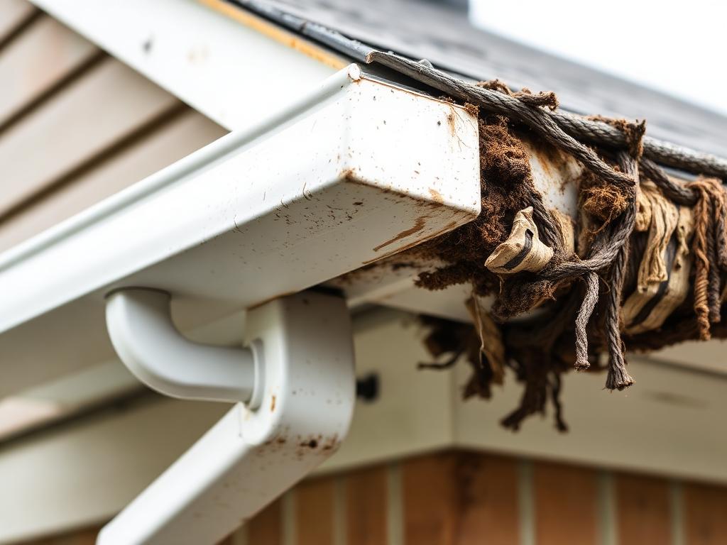 Gutter Cleaning — before